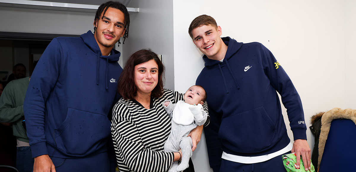 Players spread festive cheer with visits to five local children’s wards