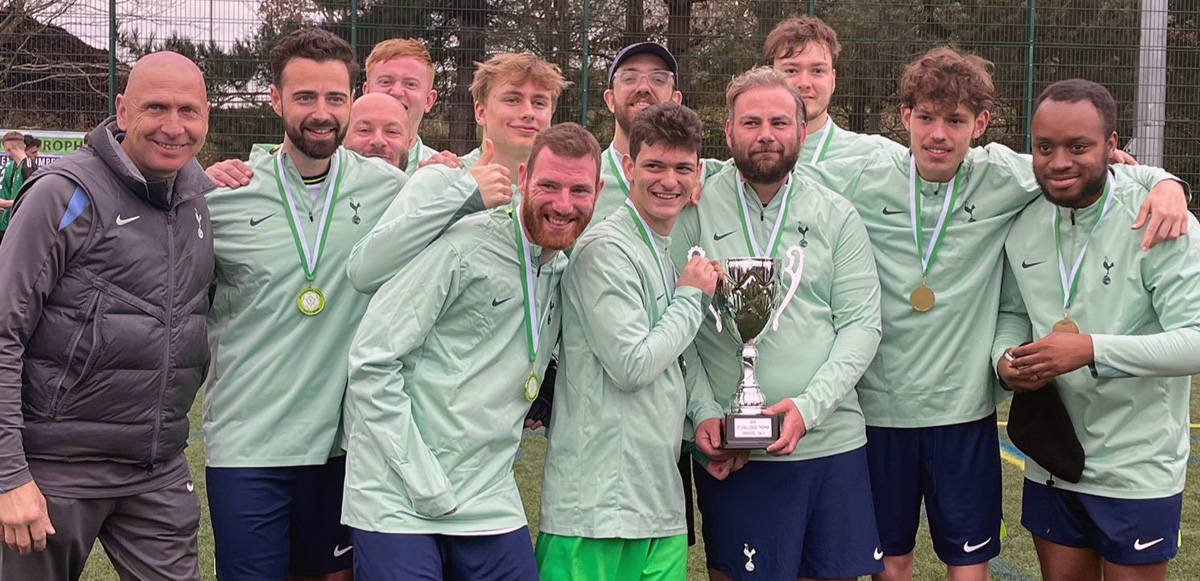 Foundation’s cerebral palsy football team win first trophy