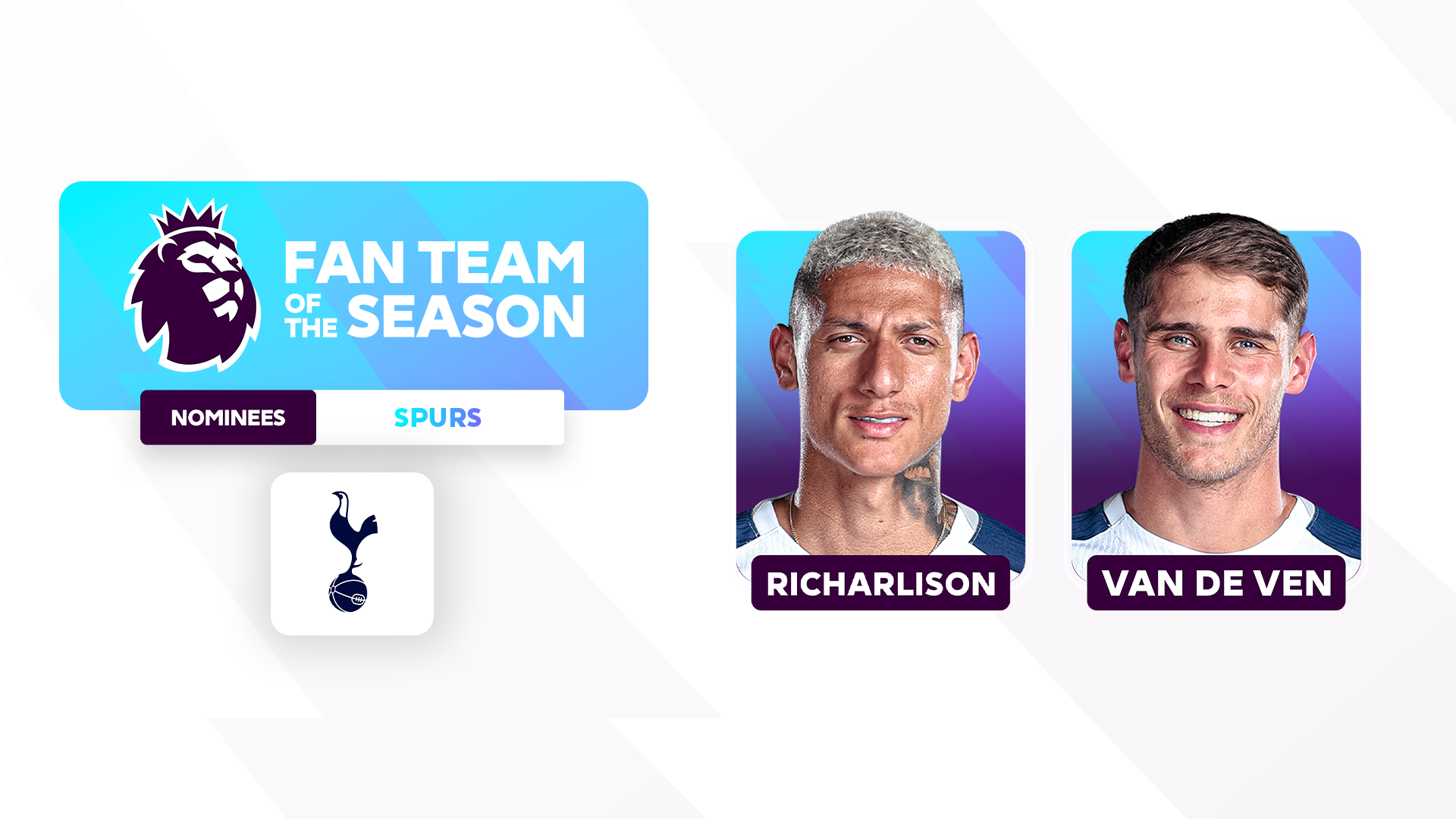 Duo up for Team of the Season vote - Tottenham Hotspur