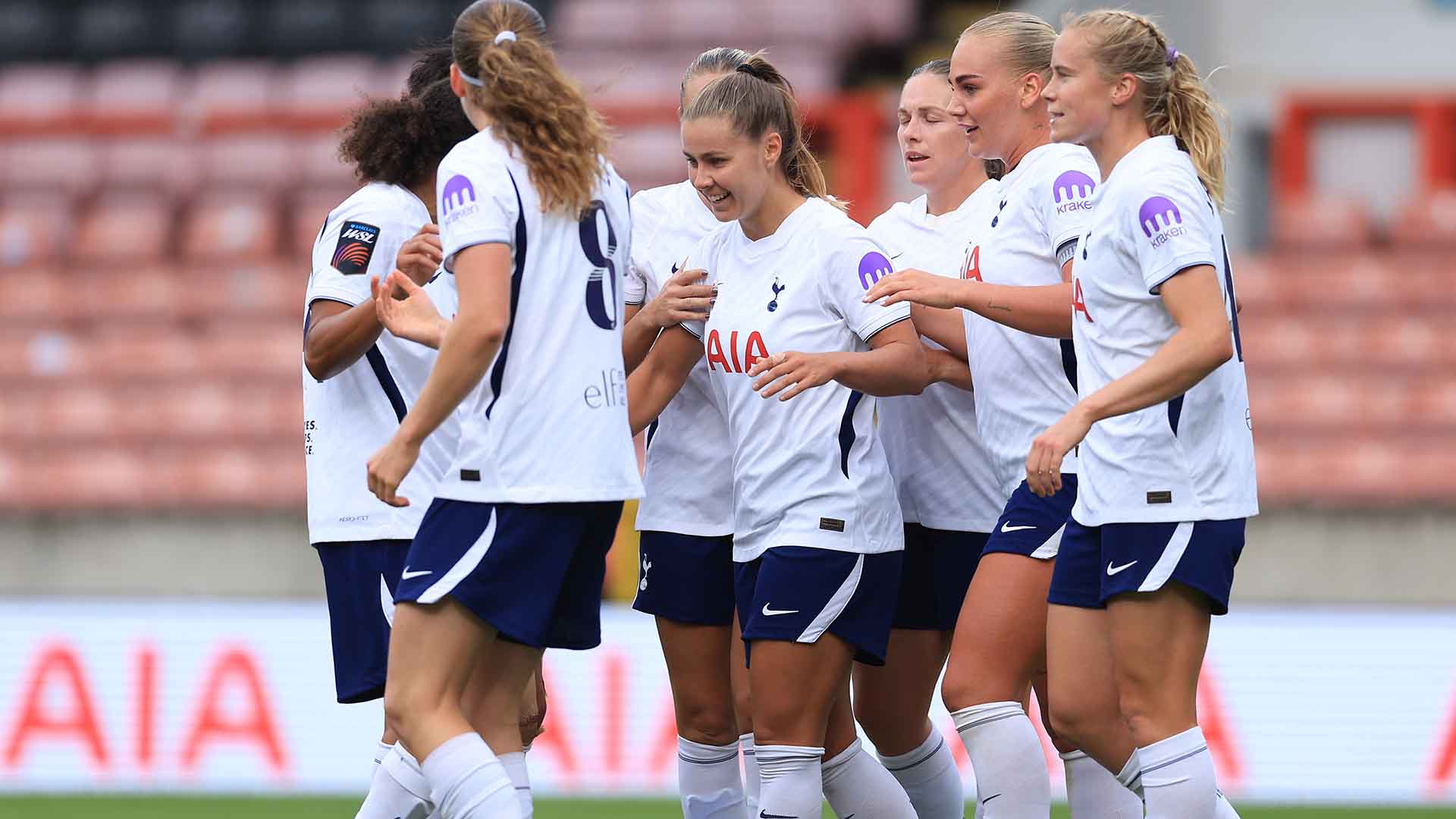 Thumping win over Villa puts us second in WSL - Tottenham Hotspur